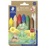 Voskovky "Noris Junior", 6 barev, jumbo, STAEDTLER 224 C6 – Sleviste.cz