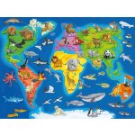 Ravensburger Mapa světa se zvířaty 30 dílků – Zboží Dáma