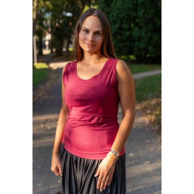 Jsem máma Modalové kojicí tílko růžové – Zboží Dáma