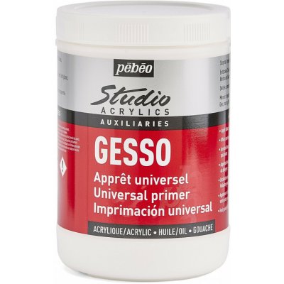 Pébéo Studio Gesso univerzální akrylový šeps 1000 ml bílý – Zboží Dáma