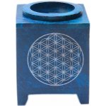 Mani Bhadra Aroma lampa Flower of life Květ života Mastek Modrá 10 x 7,5 cm – Zboží Mobilmania