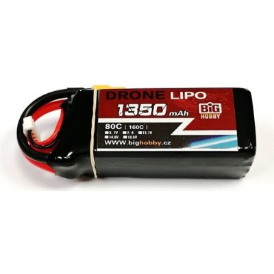 DRONE LIPO Li-pol baterie 1350mAh 4S 80C 160C