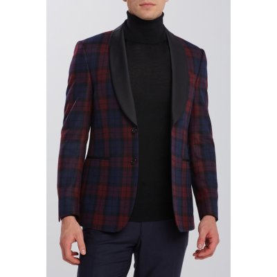 Gant D2. sako Slim check tuxedo jacket — Heureka.cz
