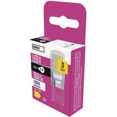 Emos LED žárovka Classic JC 2,6W patice G9 230V Denní bílá – Hledejceny.cz