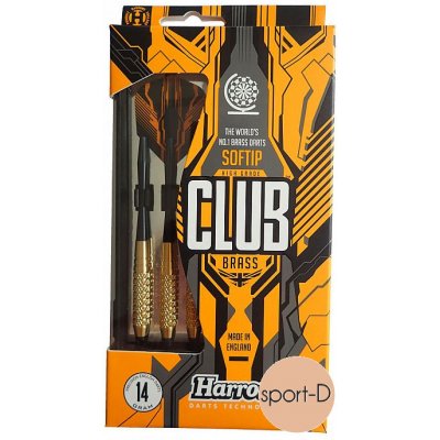 Harrows softip Club brass 16g soft – Zboží Mobilmania