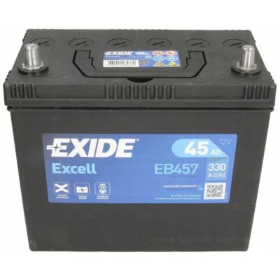 Exide Excell 12V 45Ah 300A EB457 – Zboží Mobilmania