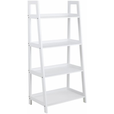 Bílá skandinávská knihovna Wally I do obýváku a dětského pokoje 130 cm – Zboží Dáma