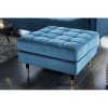 Taburet Massive home | Taburet Cozy Velvet 80cm Blue samet 43608