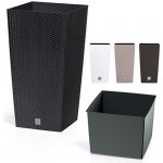 Prosperplast Rato square hnědý 32,5 x 32,5 x 61 cm – Sleviste.cz