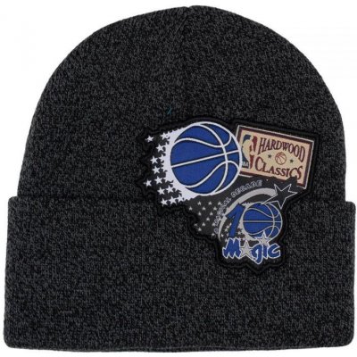 Mitchell & Ness junior čepice Orlando Magic NBA Logo HCFK4341 Tmavě šedá s černou vzor modrá – Zboží Mobilmania