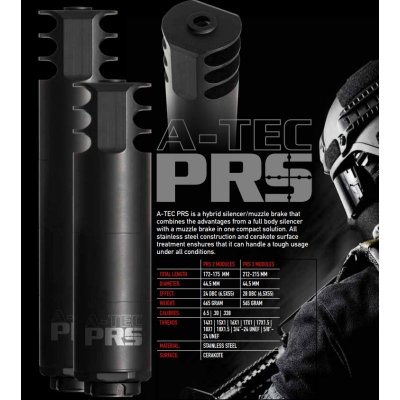 A Tec PRS 1, modulový hybridní s úsťovou brzdou, ráže do 30", na závit M18x1mm – Zboží Dáma
