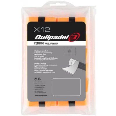 Bullpadel Padel Comfort Overgrip GB 1600 12ks naranja fluor – Zboží Dáma