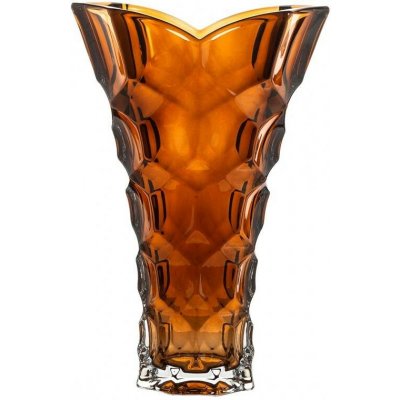 CRYSTALITE BOHEMIA KŘISTÁLOVÁ VÁZA BOHEMIA HONEY COMB SMOKEY 355MM – Hledejceny.cz