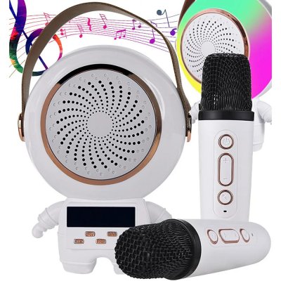 Verk 27312 Karaoke 5 W 2x bezdrátový mikrofon bílý – Zboží Dáma