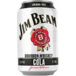 Jim Beam Bourbon & whisky and Cola 4,5% 0,33 l (holá láhev) – Hledejceny.cz