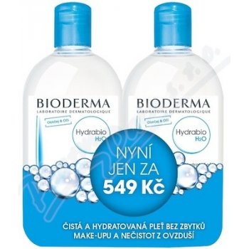 Bioderma Hydrabio H2O micelární voda 2 x 500 ml dárková sada