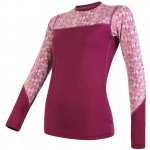 Sensor Merino Impress long sleeve fialová – Zboží Dáma