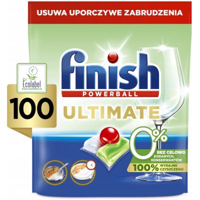 Finish Powerball Ultimate 0 % All in 1 kapsle do myčky nádobí 100 ks – Sleviste.cz