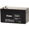 Olověná baterie FUKAWA FW 1,2-12 U (12V; 1,2Ah; faston 4,7mm; životnost 5let; 43mm)