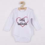 Body s potiskem New Baby celý tatínek Červená – Zboží Mobilmania