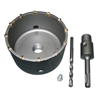 Příklepová vrtací korunka průměr 100mm se stopkou 110mm SDS+ – Zbozi.Blesk.cz