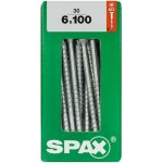 Spax Uni vrut zápust.hlava T-Star+ T30 4CUT část.závit Wirox 6 x 100 mm 30 ks – Hledejceny.cz