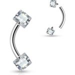 Piercingate piercing do obočí POB00195 čirá – Zboží Dáma