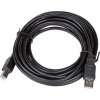 usb kabel Akyga AK-USB-16 USB 2.0, USB B micro vidlice, USB C vidlice, niklovaný, 1m