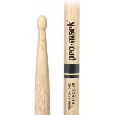 ProMark Classic Attack 2B Shira Kashi Oak Drumstick Acorn Oval Tip – Zboží Mobilmania