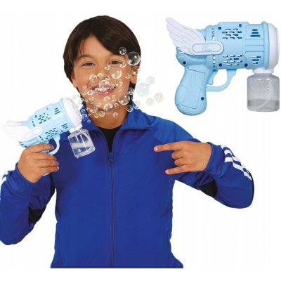 PISTOLE NA VÝROBU MÝDLOVÝCH BUBLIN MODROBÍLÁ PISTOLKA NA BUBLINY NA DOVOLENOU – Sleviste.cz