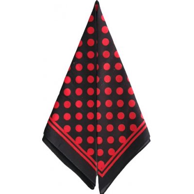 bavlněný šátek potisk červený puntík – Zboží Dáma