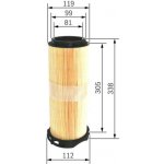 Vzduchový filtr BOSCH F 026 400 214 – Hledejceny.cz