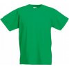 Dětské tričko Fruit Of The Loom tričko Valueweight T 100% bavlna zelená výrazná