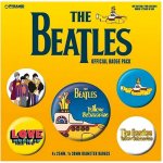 CurePink placky The Beatles Yellow Submarine set 5 kusů 25 mm 38 mm BP80477 – Zbozi.Blesk.cz