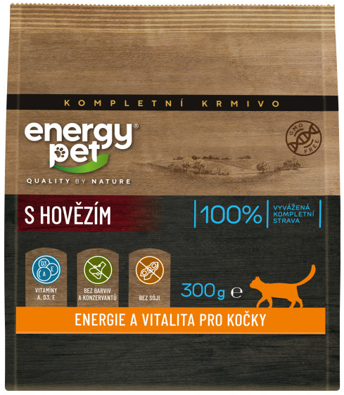 Energy Pet Granule pro kočky s hovězím 0,3 kg