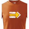 Dětské tričko Canvas dětské tričko Turistická šipka žlutá, oranžová