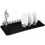 Úzký odkapávač na nádobí King Hoff KH-1479 50,5 × 24,5 cm – černý – Sleviste.cz