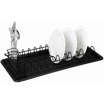Úzký odkapávač na nádobí King Hoff KH-1479 50,5 × 24,5 cm – černý – Sleviste.cz