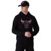 Pánská mikina s potiskem New Era Outlline Logo Pullover NBA Chicago Bulls Black/Faded Red