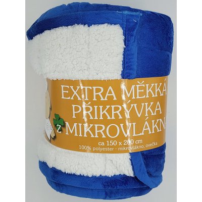 Svitap deka z mikrovlákna Extra měkká ovečka prošev modrá 150x200