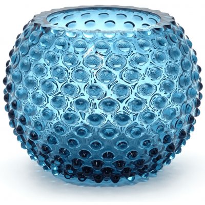 Váza 18cm - Hobnail - Ananas - modrý kouř – Hledejceny.cz