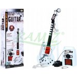 Ramiz elektrická kytara s mikrofonem a pecí ZMU.HK 9010D bílá – Zboží Mobilmania