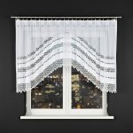 Dekorační oblouková krátká záclona na žabky FILOMENA 120 bílá 270x120 cm MyBestHome – Zboží Mobilmania