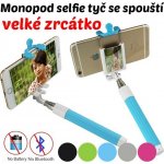 Neven Monopod se zrcadlem teleskopický se spouští TS-208 zelena – Sleviste.cz