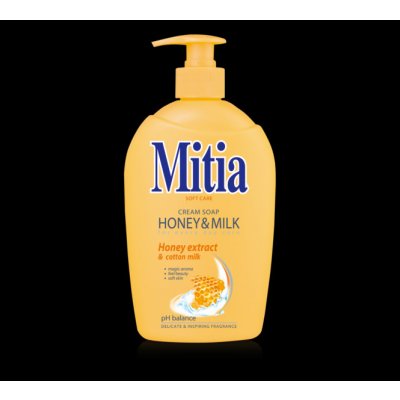 Mitia Honey & Milk tekuté mýdlo dávkovač 500 ml – Zboží Mobilmania