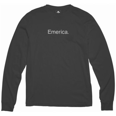 Pánské tričko Emerica Eff Corporate Long Sleeve 22/23 Black