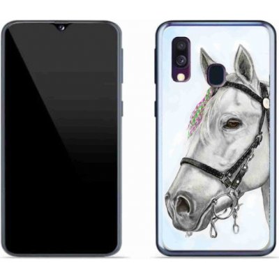 Pouzdro mmCase Gelové Samsung Galaxy A40 - bílý kůň 1 – Zboží Mobilmania