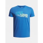 UNDER ARMOUR Chlapecké triko OVERLAY WM SS MODRÁ – Zboží Mobilmania