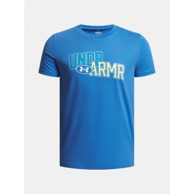 UNDER ARMOUR Chlapecké triko OVERLAY WM SS MODRÁ – Zboží Mobilmania