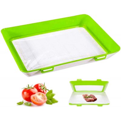 De Gusto Tác na potraviny s elastickým víkem FLEX&FRESH 30 x 23 cm zelený EF10